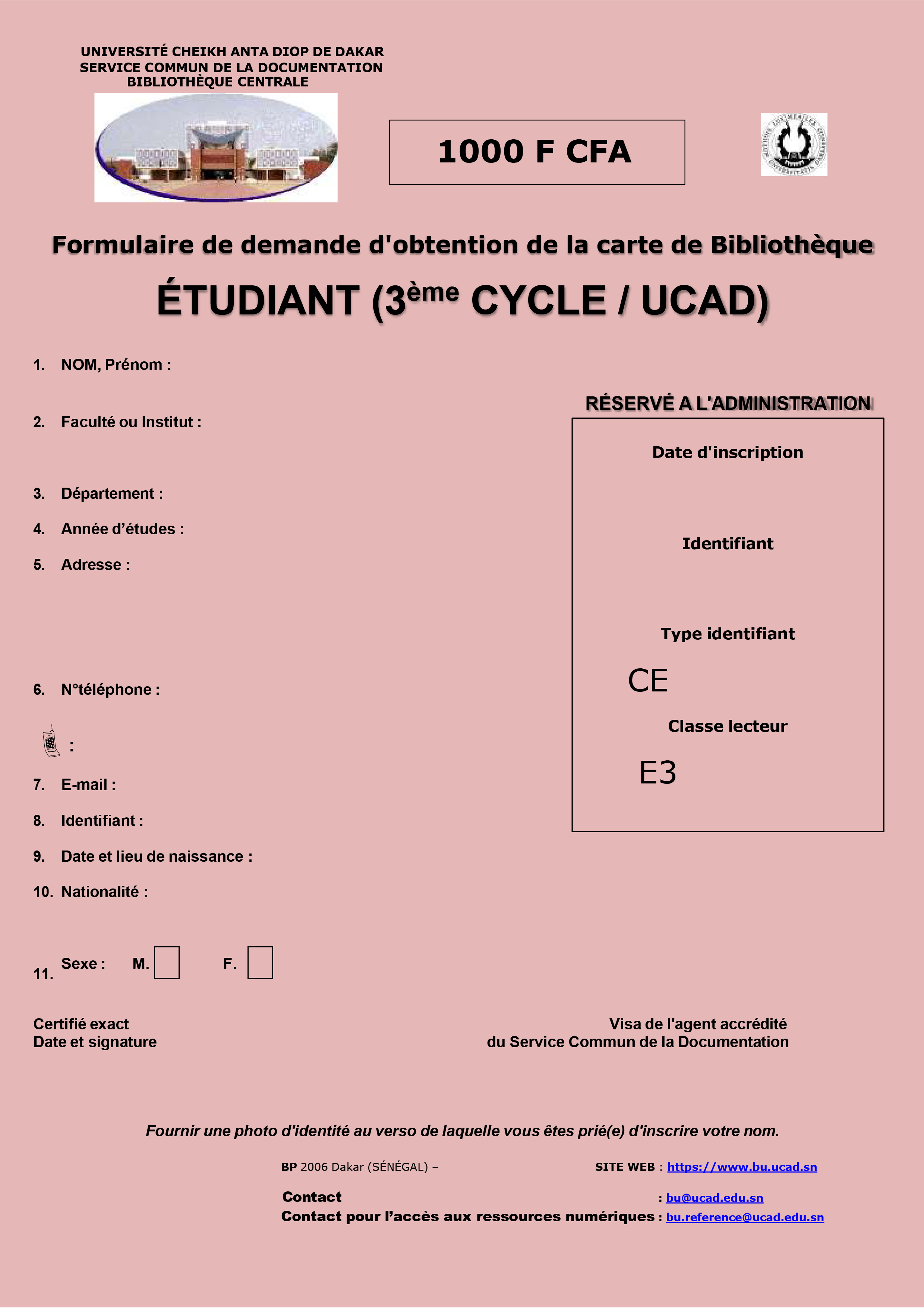 Etudiants UCAD 