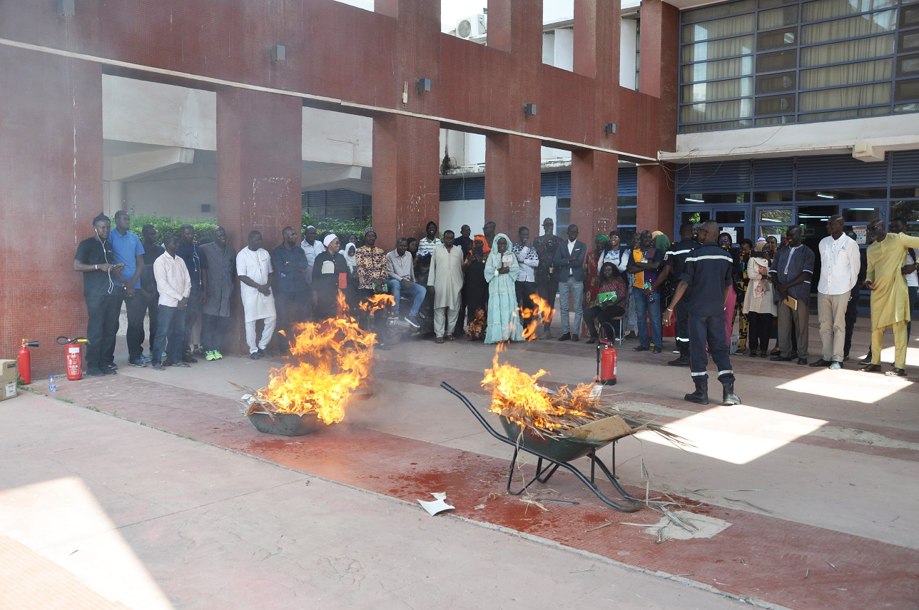 Formation en extinction d'incendie